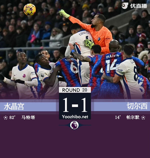 水晶宮vs<a href=/zuqiubs/chelsea/ target=_blank class=infotextkey>切爾西</a>