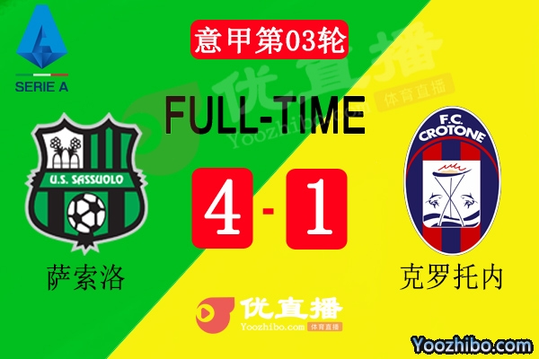 薩索洛4-1輕取克羅托內