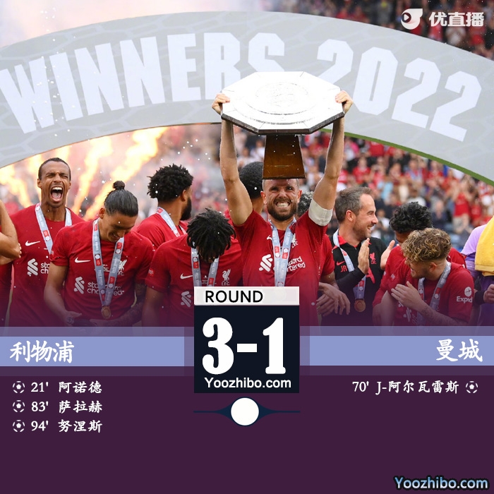 終利物浦3-1戰勝曼城