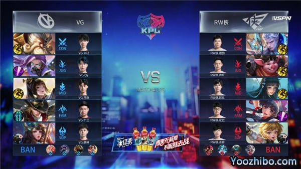 2020年KPL秋季賽常規賽 VG vs RW俠全場錄像