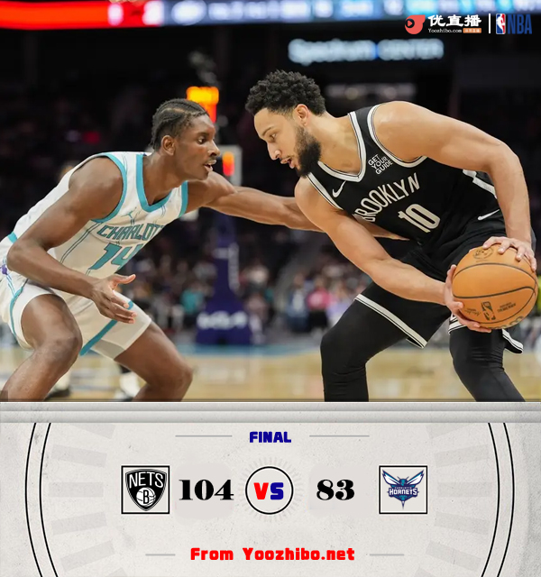 籃網104-83擊敗黃蜂 約翰遜18+5 本西復出10+6 布里奇斯23+13