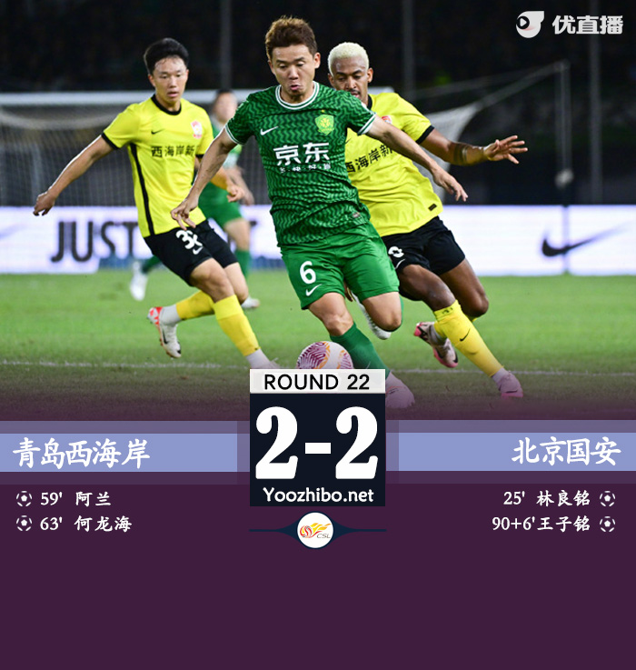 青島西海岸vs北京國安隊