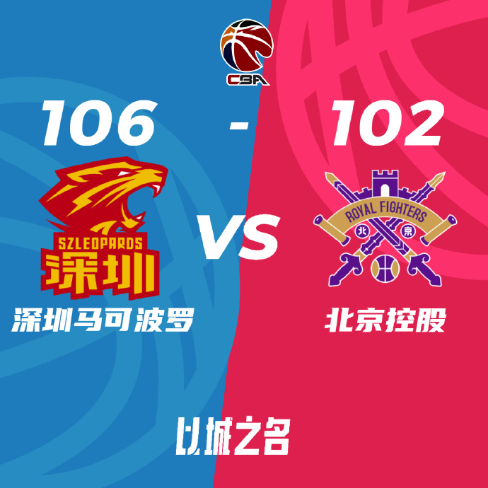 深圳106-102戰勝北控 賀希寧24分 薩林杰33+20 張帆致命失誤