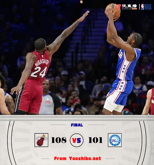 熱火108-101力克76人 希羅30+7+7 馬克西31分 喬治11中3