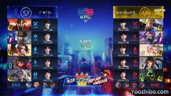 2020年KPL秋季賽常規賽 南京Hero vs 廣州TTG全場錄像