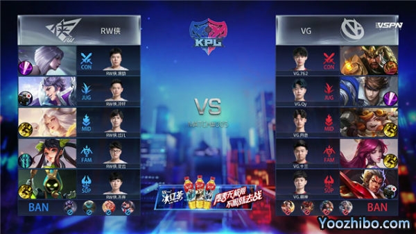 2020年KPL秋季賽常規賽 VG vs RW俠全場錄像