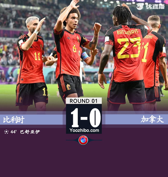 比利時1-0加拿大取得開門紅