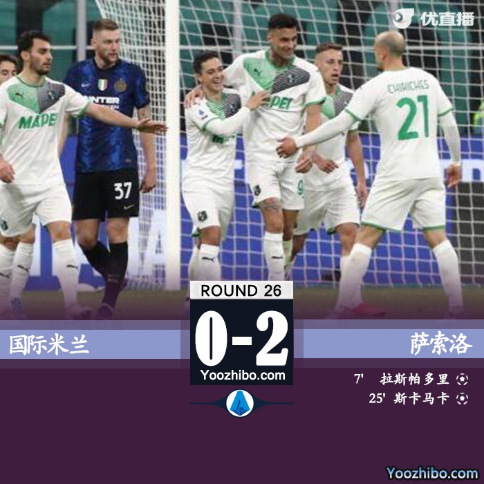 國米0-2薩索洛 拉斯帕多里斯卡馬卡破門哲科失單刀