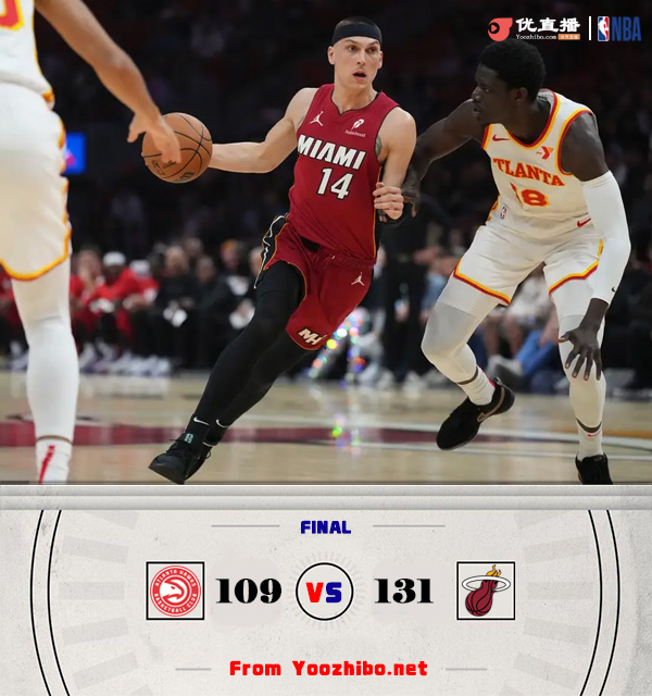 熱火131-109戰勝老鷹 第三節一波流！希羅24+10 吹楊17+8