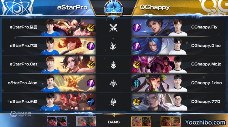 2019年王者榮耀冬冠杯總決賽G2 eStarPro vs QGhappy全場錄像