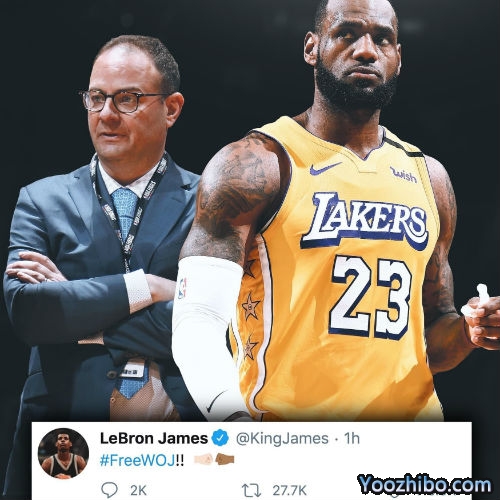 詹姆斯發推聲援Woj