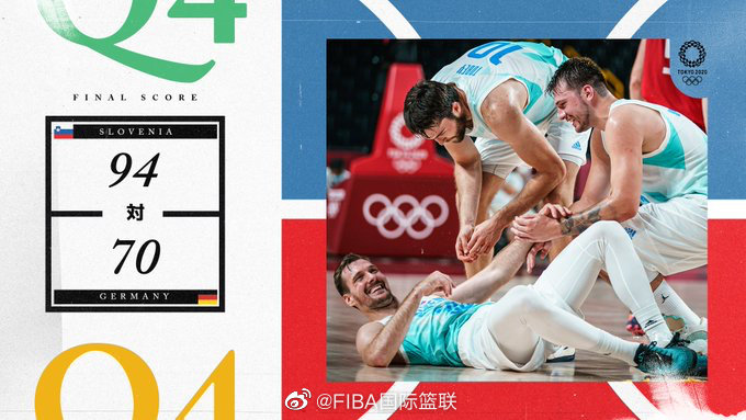 08月03日 奧運會男籃1/4決賽：斯洛文尼亞vs德國 全場錄像及集錦