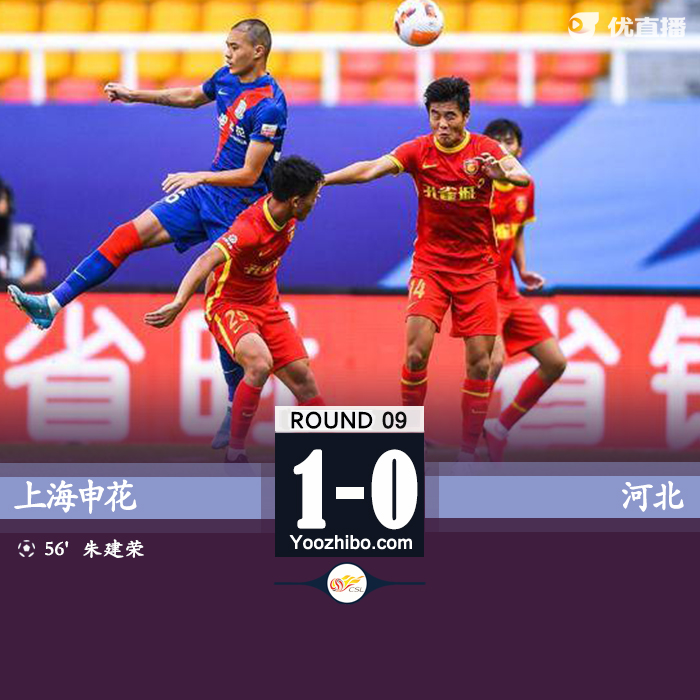 上海申花1-0河北隊
