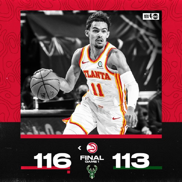 老鷹116-113險勝雄鹿 楊48+11 科林斯23+15 字母哥34+12+9