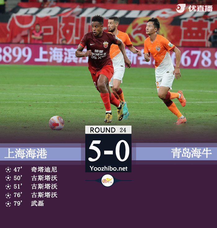 上海海港隊vs青島海牛隊