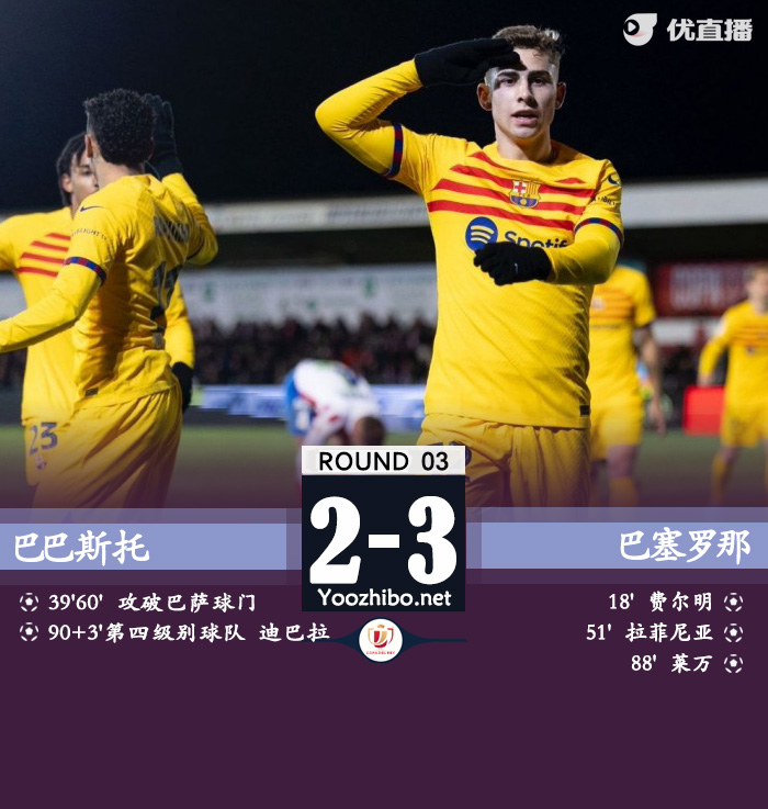 巴巴斯托vs巴塞羅那