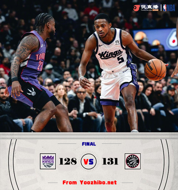 猛龍131-128險勝國王 巴雷特罰球造懸念 小薩17+20+10 卡特球衣退役