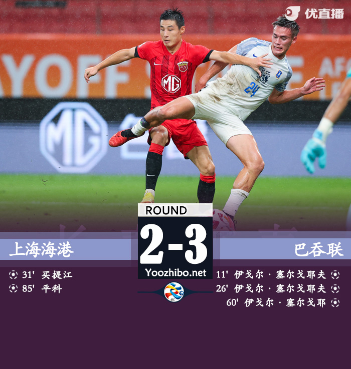 上海海港隊vs巴吞聯