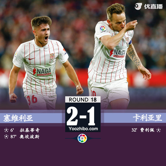 馬競1-2塞維利亞 拉基蒂奇世界波奧坎波斯絕殺