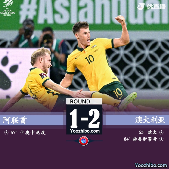 澳大利亞2-1阿聯酋