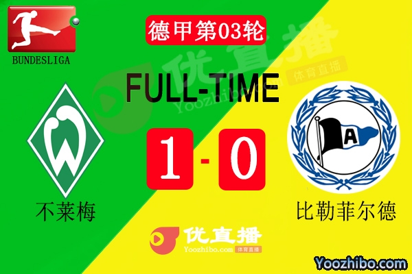 不萊梅1-0小勝比勒菲爾德