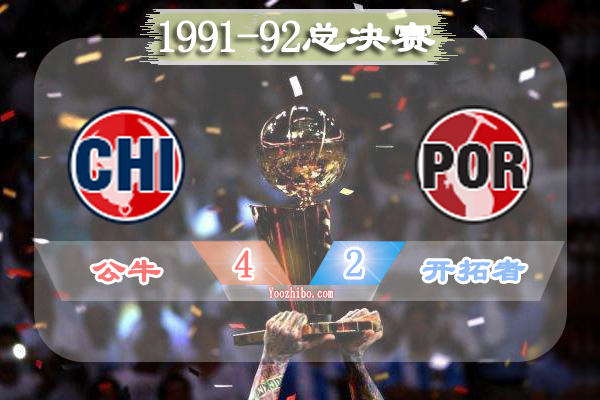 1991-92賽季NBA總決賽最有價值球員(FMVP),喬丹當選