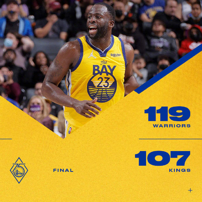 10月25日 NBA常規賽 勇士vs國王 全場錄像及集錦