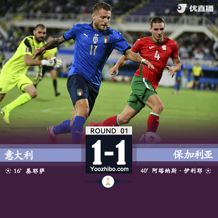 09月03日 世預賽歐洲區 意大利vs保加利亞 全場錄像及集錦