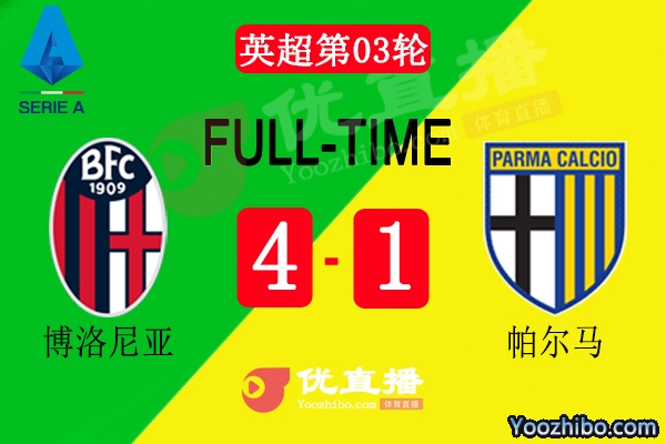 博洛尼亞4-1大勝帕爾馬