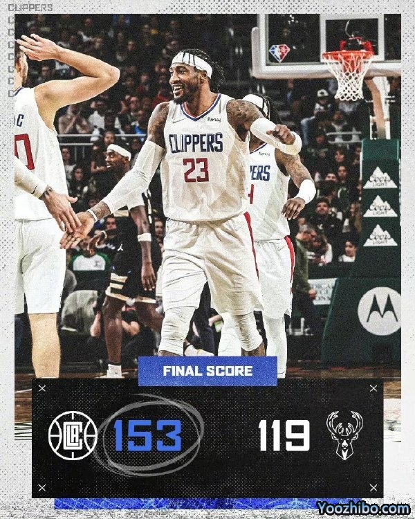 快船大勝殘陣雄鹿