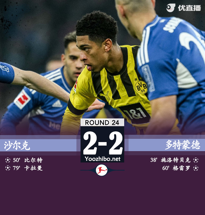 多特客場2-2戰平沙爾克04