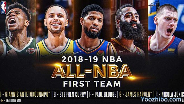2018-2019賽季最佳陣容_第一陣容
