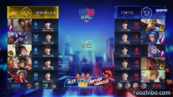 2020年KPL秋季賽常規賽 南京Hero vs 廣州TTG全場錄像