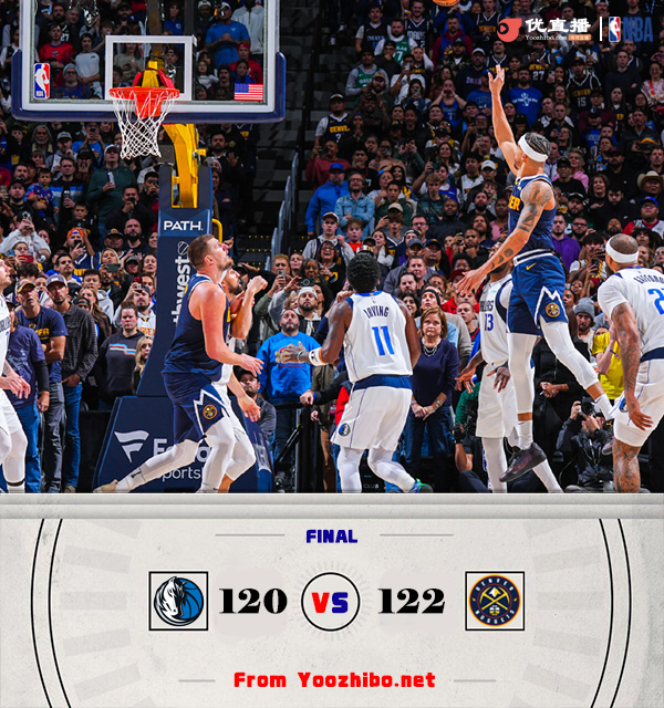 掘金122-120險勝獨行俠 神仙打架！約基奇轟37+18+15 歐文43分失絕殺