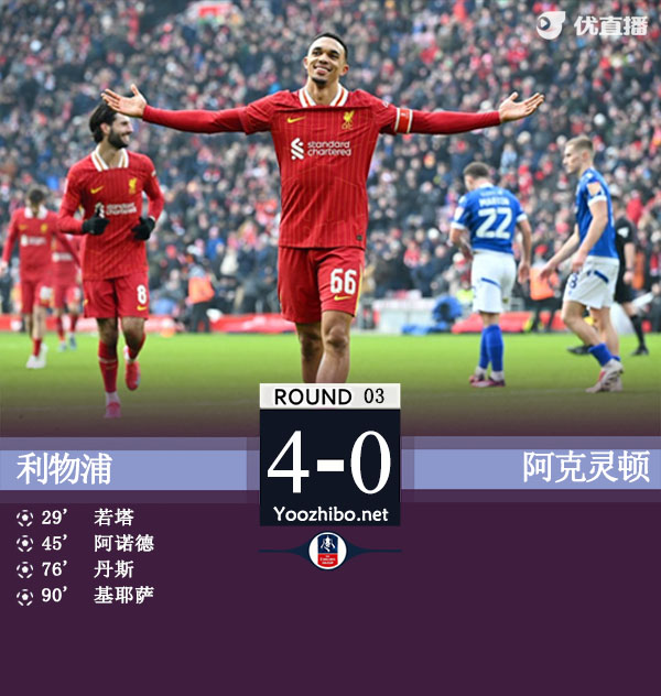 利物浦vs阿克靈頓