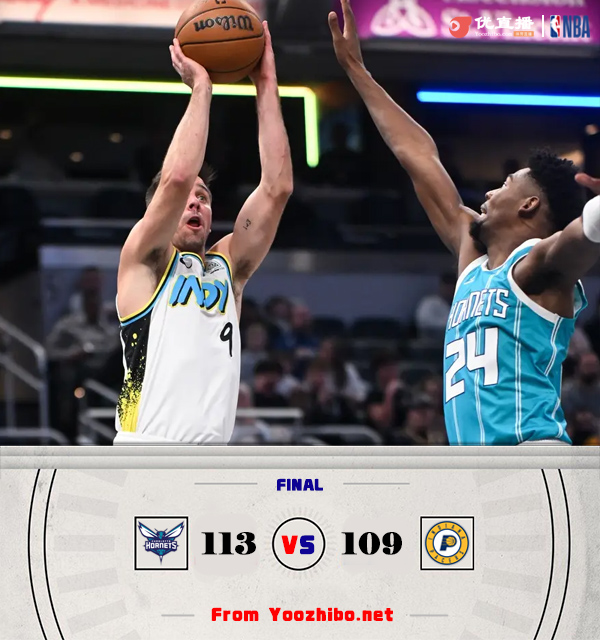 黃蜂113-109力克步行者 米勒26+6+5 麥康納生涯新高30分