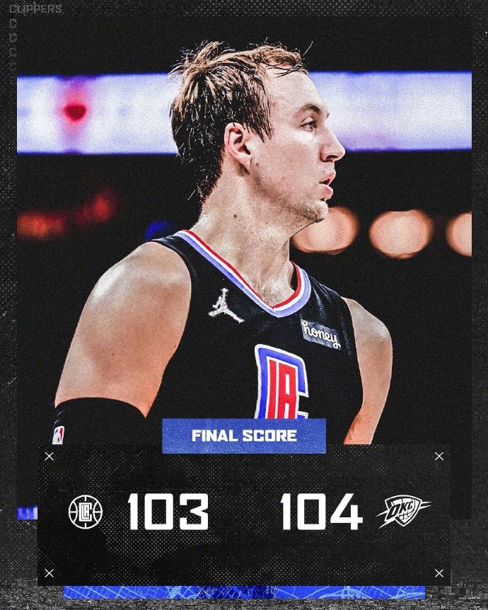 雷霆104-103險勝快船