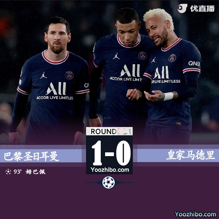 巴黎1-0皇馬 姆巴佩造點+絕殺梅西失點庫爾圖瓦撲點