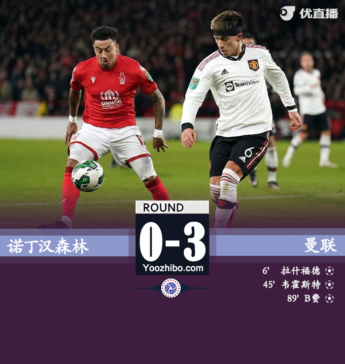 曼聯3-0諾丁漢森林占得先機
