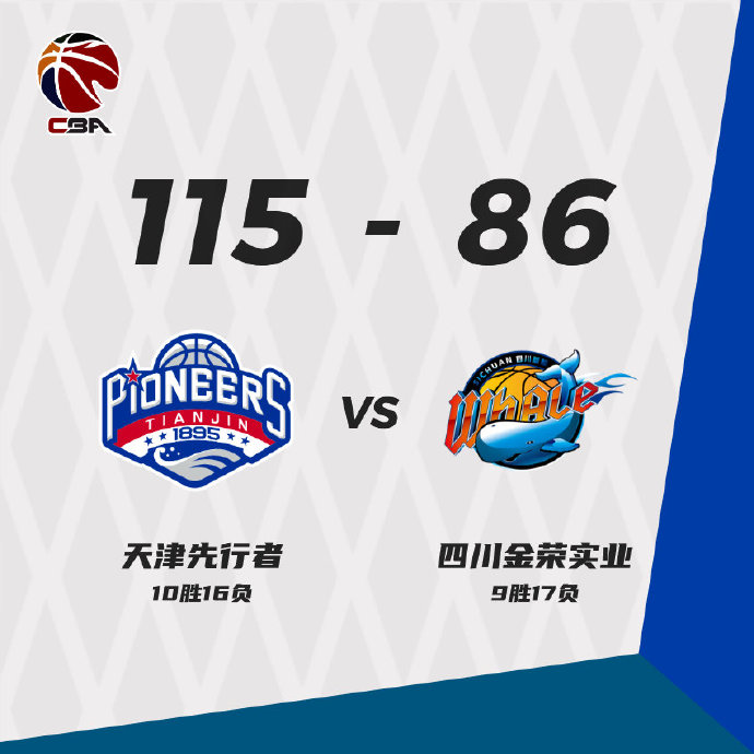 天津115-86大勝四川