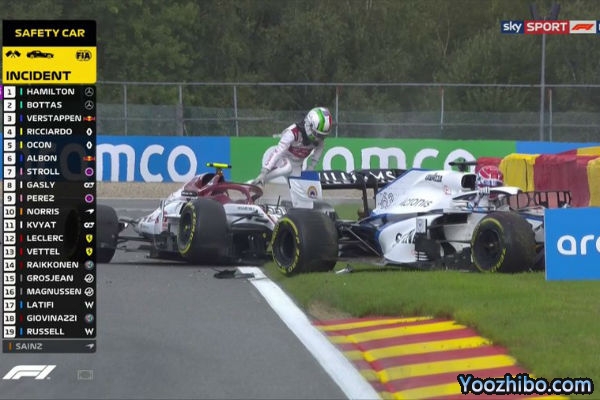 2020年F1比利時大獎賽正賽全場回放