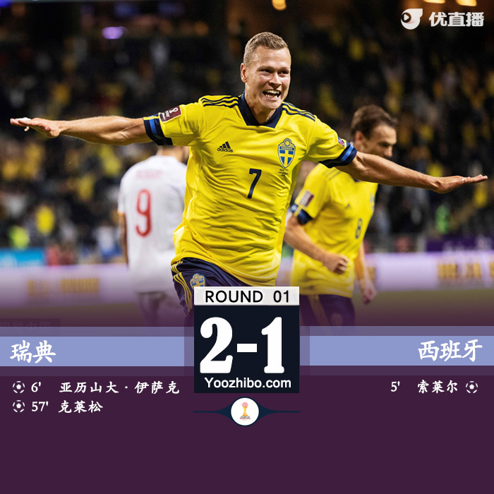 09月03日 世預賽歐洲區 瑞典vs西班牙 全場錄像及集錦