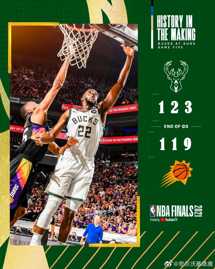 07月18日 2021年NBA總決賽G5 雄鹿vs太陽 全場錄像及集錦